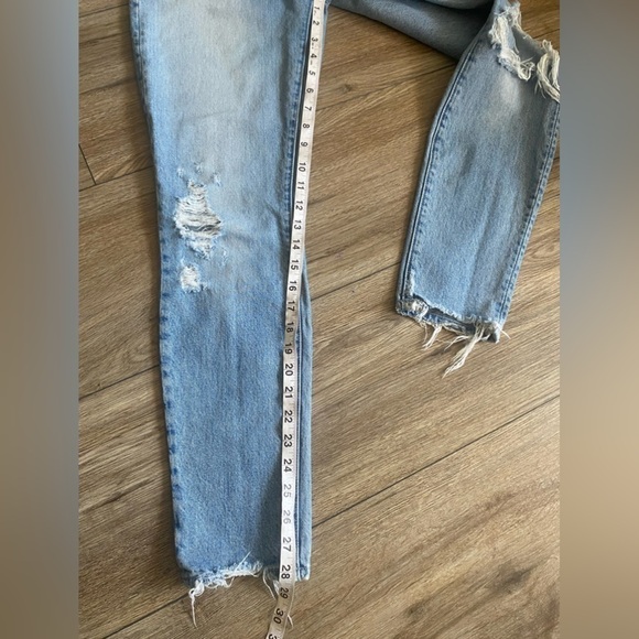 Mothers Distressed Straight Leg Ankle Frey Jeans Women’s 1 - Picture 6 of 14